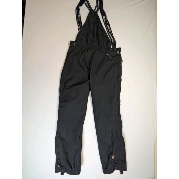 Spyder Ski Snow Bib Pants Mens XL Black Overalls Suspenders Zip Pockets Gaiters - Picture 2 of 16